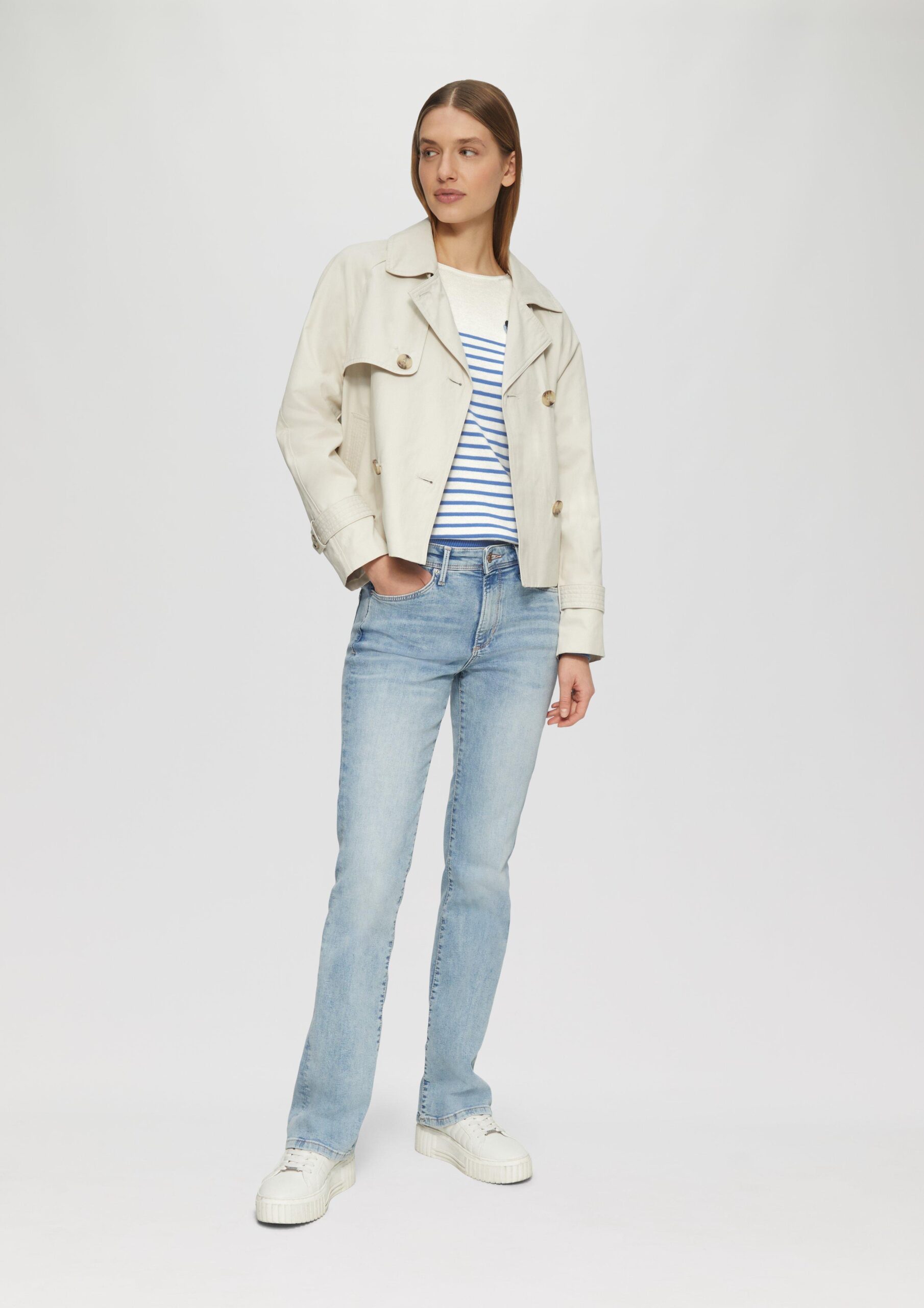 Strickpullover mit Herz-Stickerei