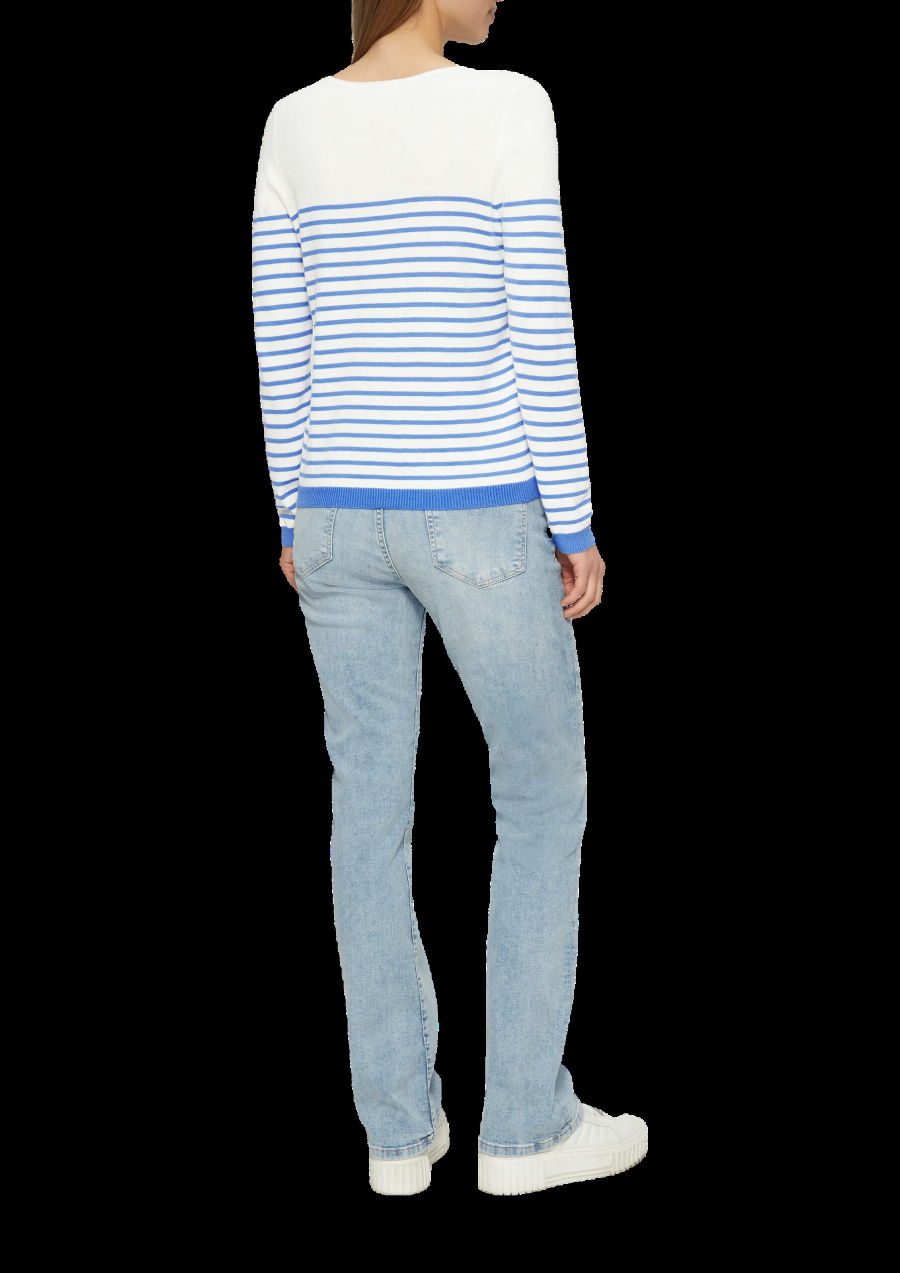 Strickpullover mit Herz-Stickerei