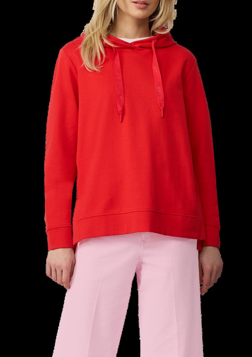 Weiches Kapuzensweatshirt mit seitlichen Schlitzen