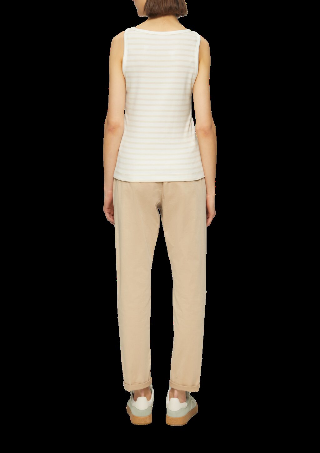 Slim-Fit-Top mit Rippstruktur