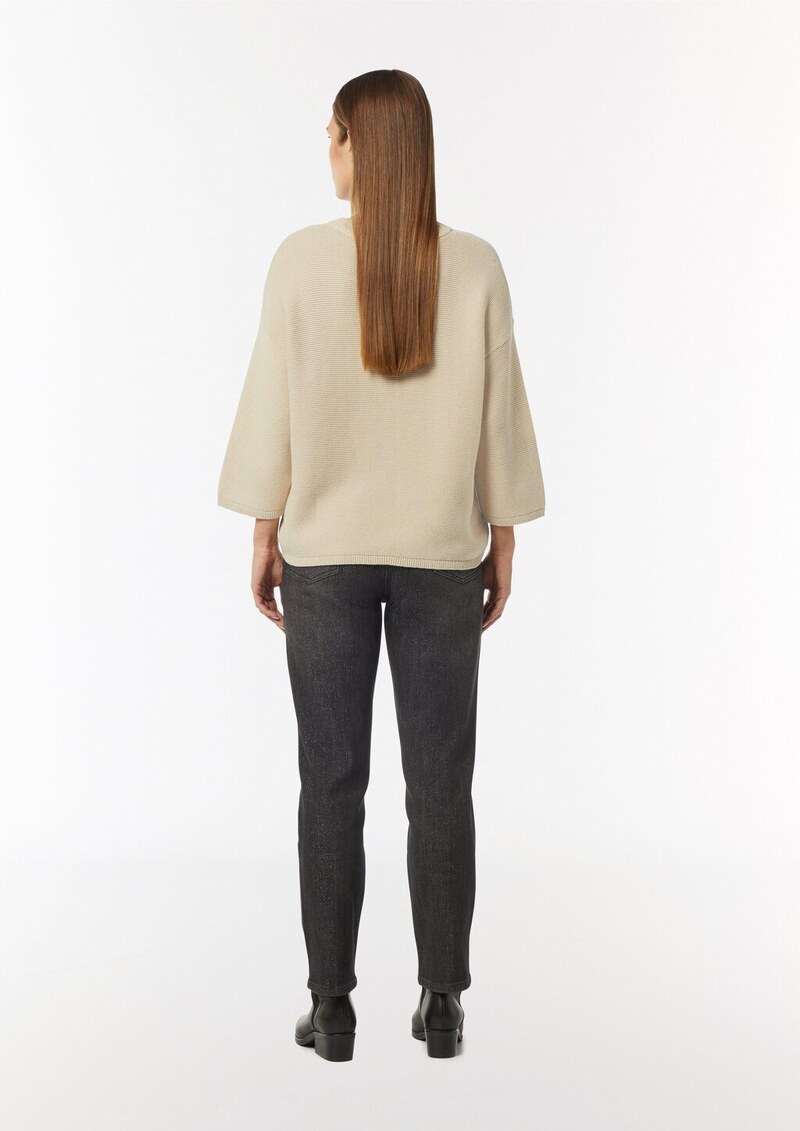 Strickpullover im Relaxed Fit mit 3/4-Ärmeln