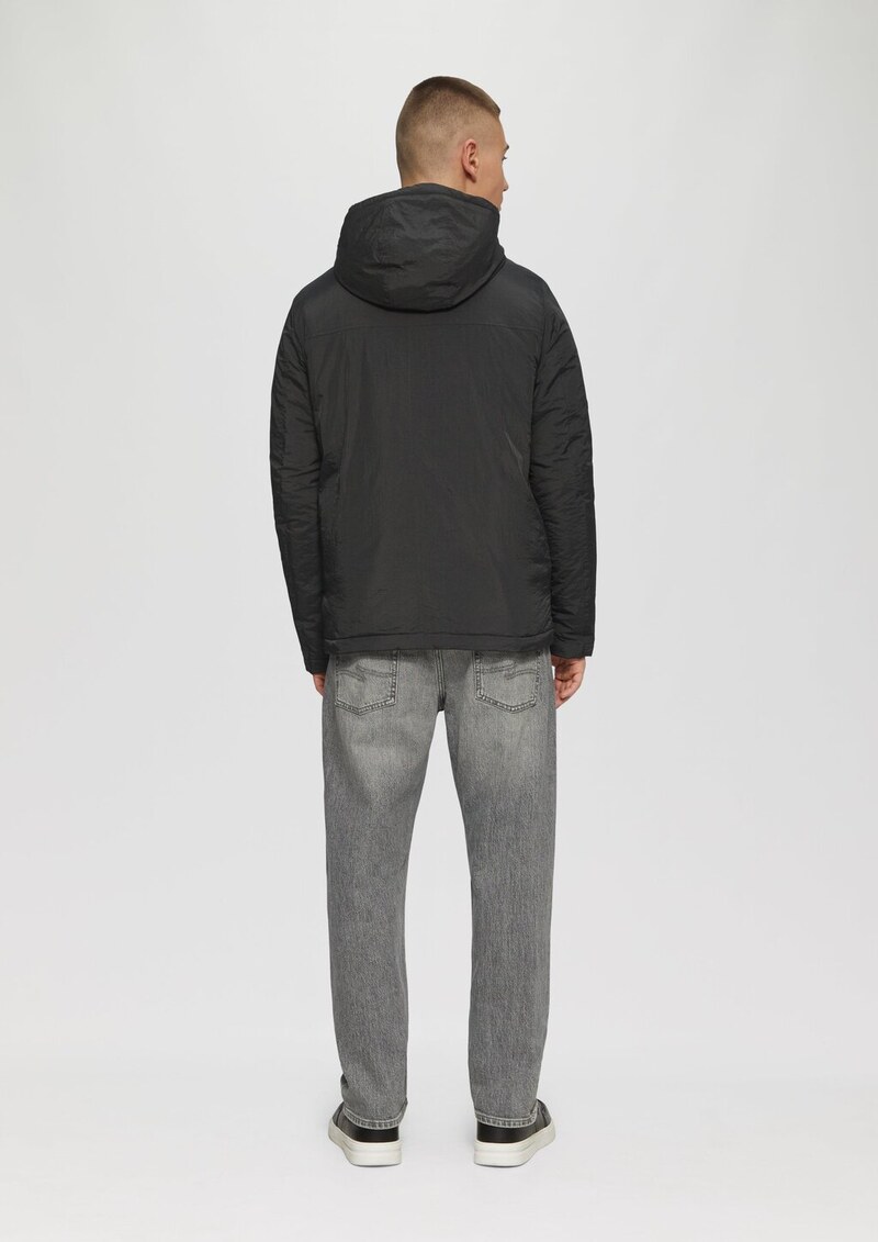 Wattierte Übergangsjacke mit Kapuze