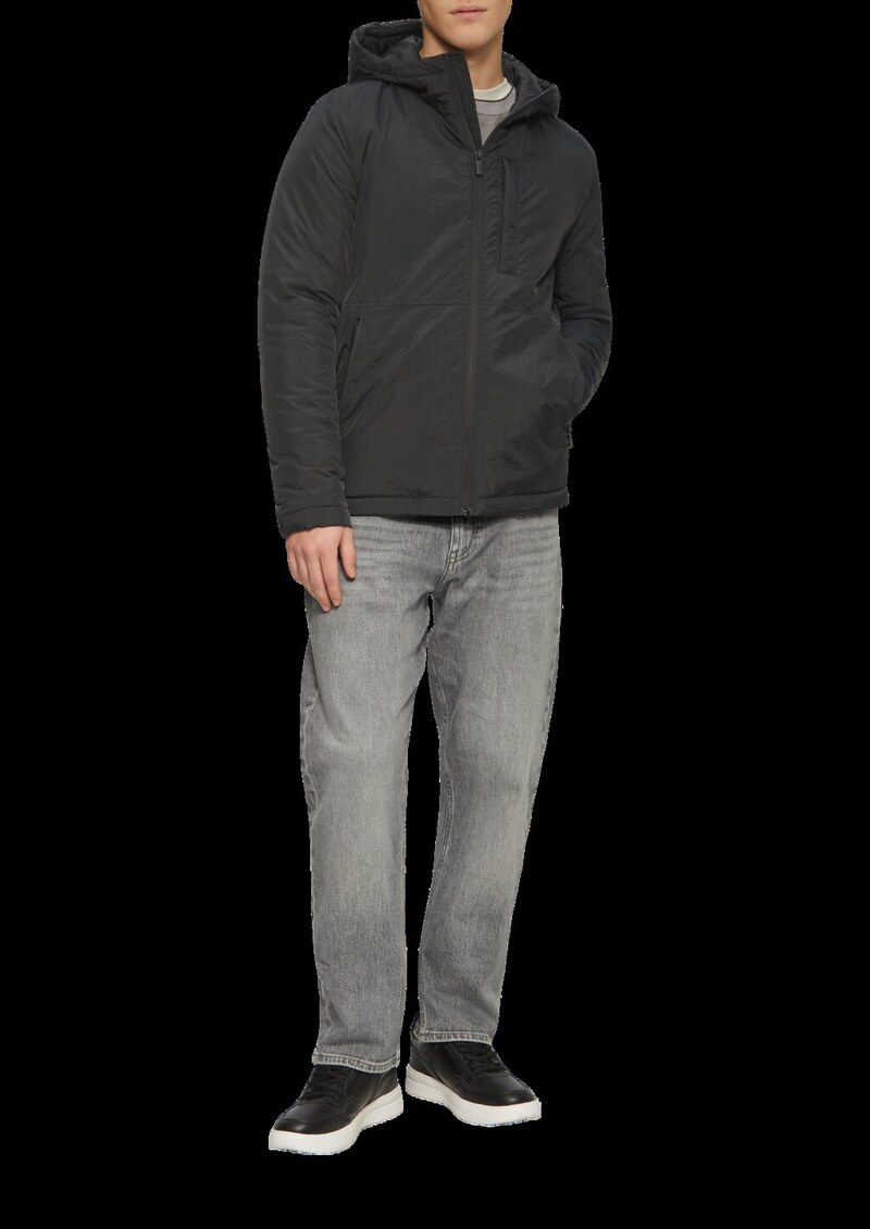 Wattierte Übergangsjacke mit Kapuze
