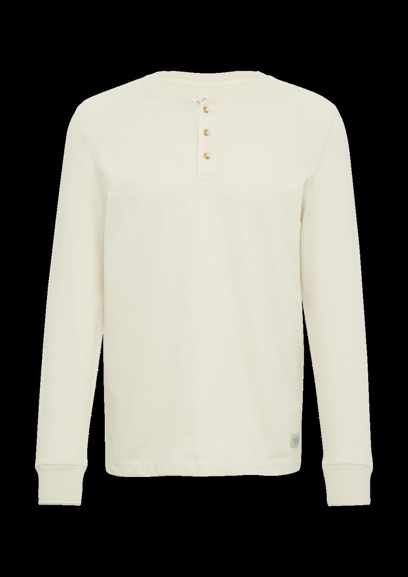 Langarmshirt mit Henleyausschnitt und Ärmel-Bündchen