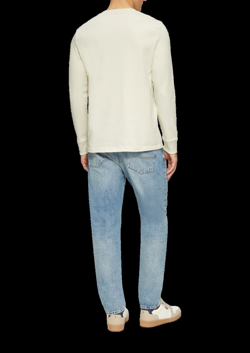 Langarmshirt mit Henleyausschnitt und Ärmel-Bündchen