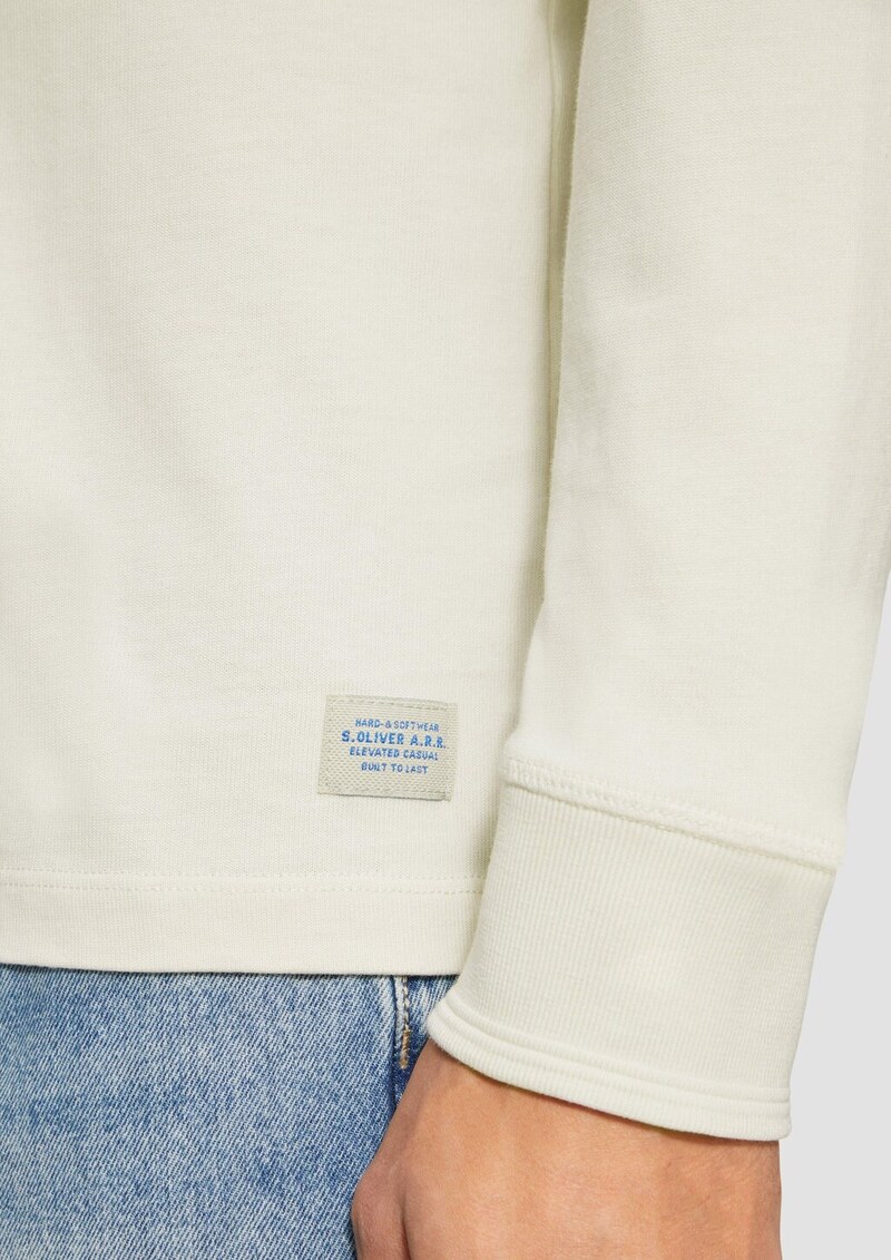 Langarmshirt mit Henleyausschnitt und Ärmel-Bündchen