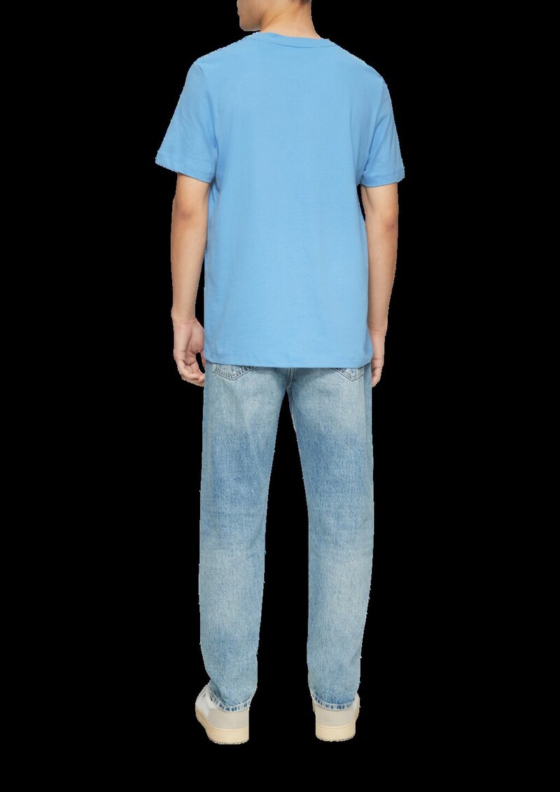 Softes Baumwoll-T-Shirt mit Crewneck