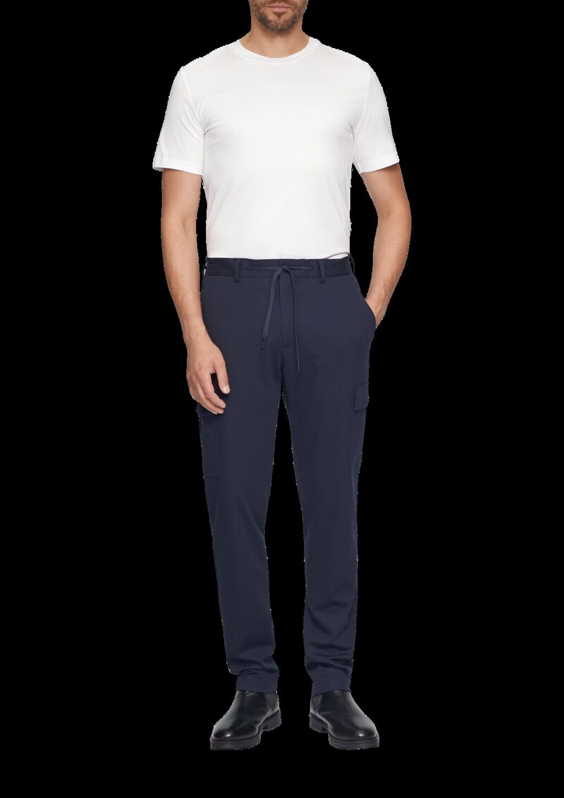 Jerseyshirt im Slim Fit aus merzerisierter Baumwolle