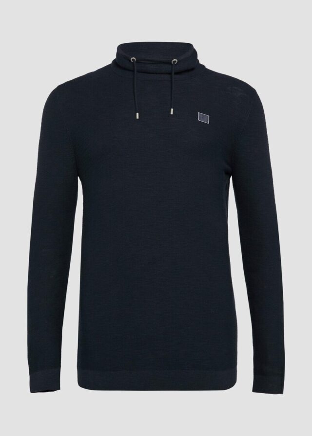 Strickpullover mit Schalkragen