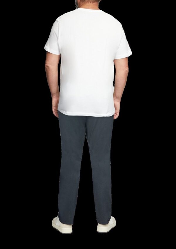 Fein gemusterte Hose mit Straight Leg