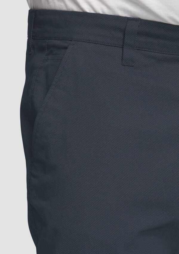 Fein gemusterte Hose mit Straight Leg