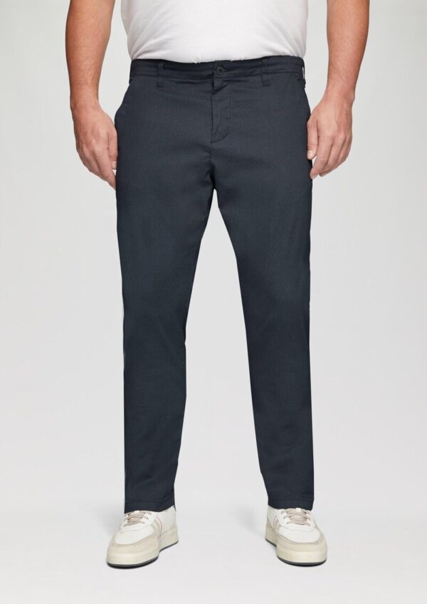 Fein gemusterte Hose mit Straight Leg