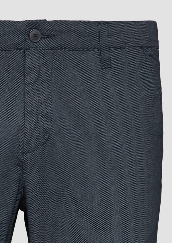 Fein gemusterte Hose mit Straight Leg