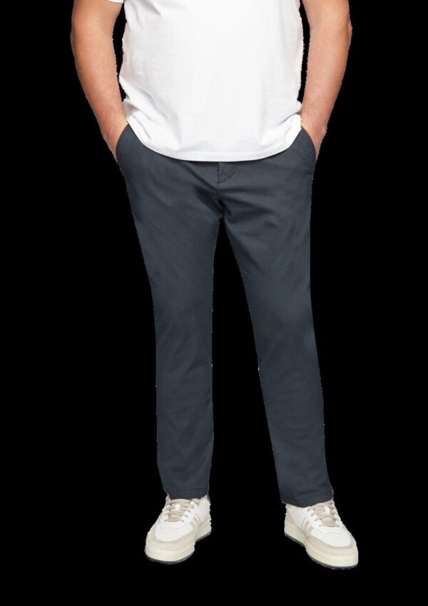 Fein gemusterte Hose mit Straight Leg