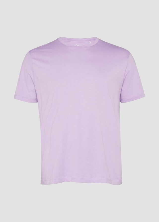 Baumwoll-T-Shirt mit kleinem Logo-Detail