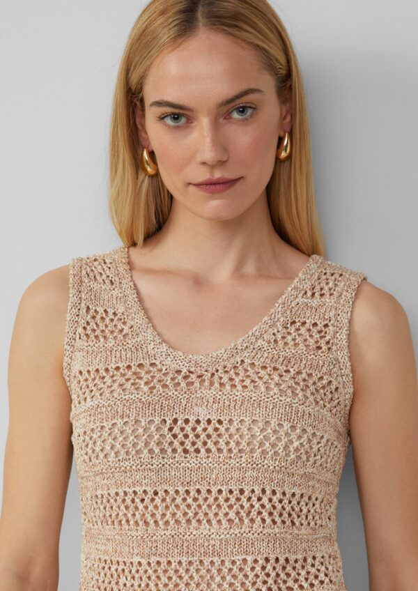 Stricktop mit Ajourmuster