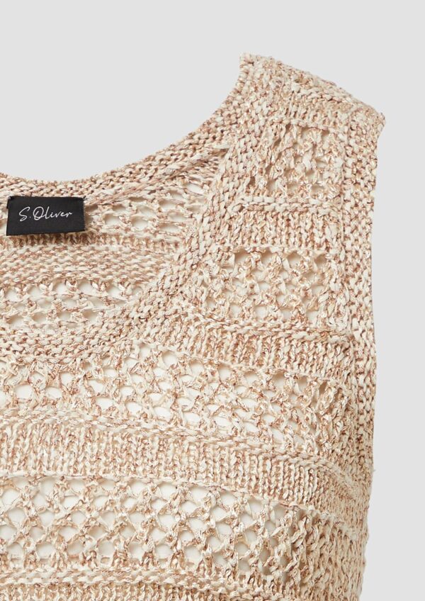 Stricktop mit Ajourmuster