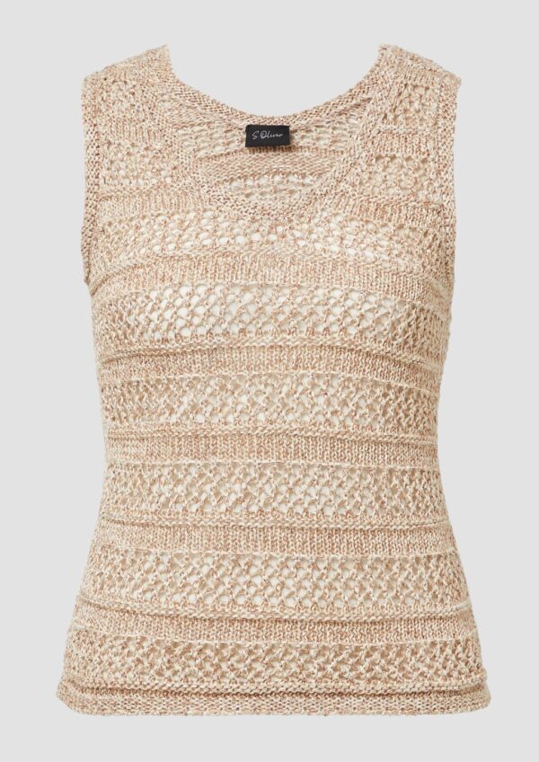 Stricktop mit Ajourmuster