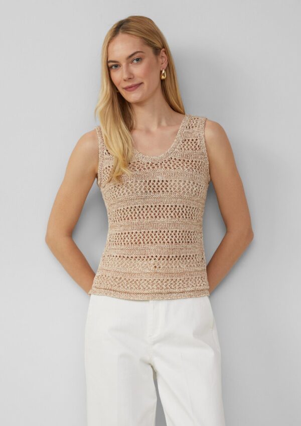 Stricktop mit Ajourmuster