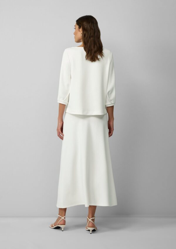 Ausgestellter Midirock aus Interlockjersey mit Elastikbund