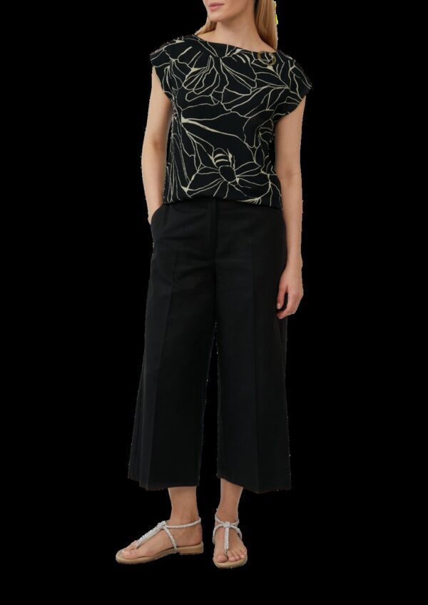 Gemustertes Relaxed-Fit-Shirt mit Schmuck-Detail