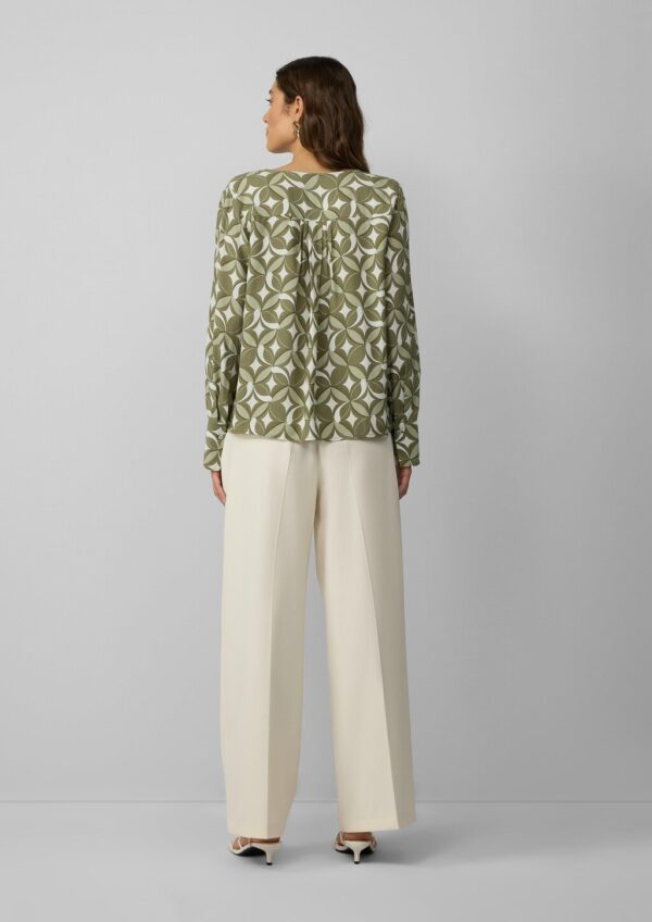 Tunikabluse aus Viskose mit Faltendetails