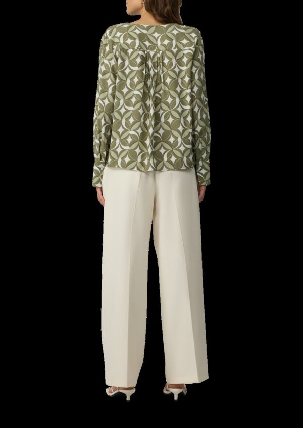 Tunikabluse aus Viskose mit Faltendetails