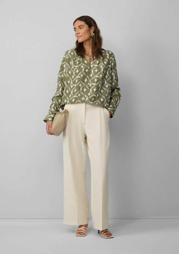 Tunikabluse aus Viskose mit Faltendetails