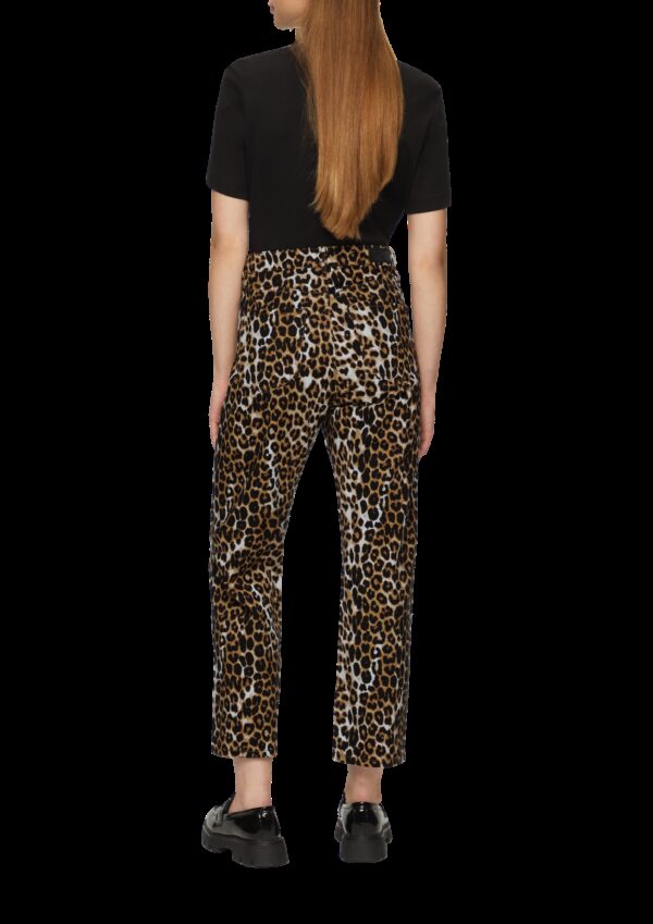 Crop Jeans Karolin im Leoprint