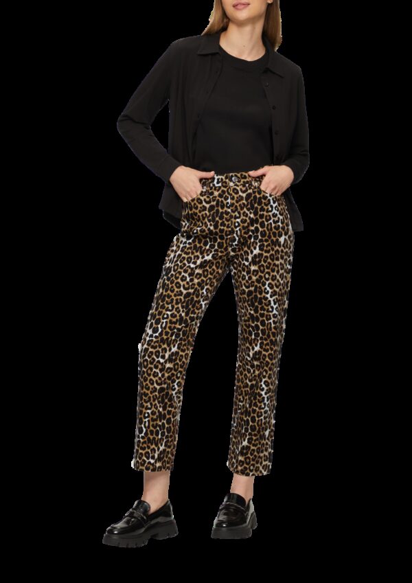 Crop Jeans Karolin im Leoprint
