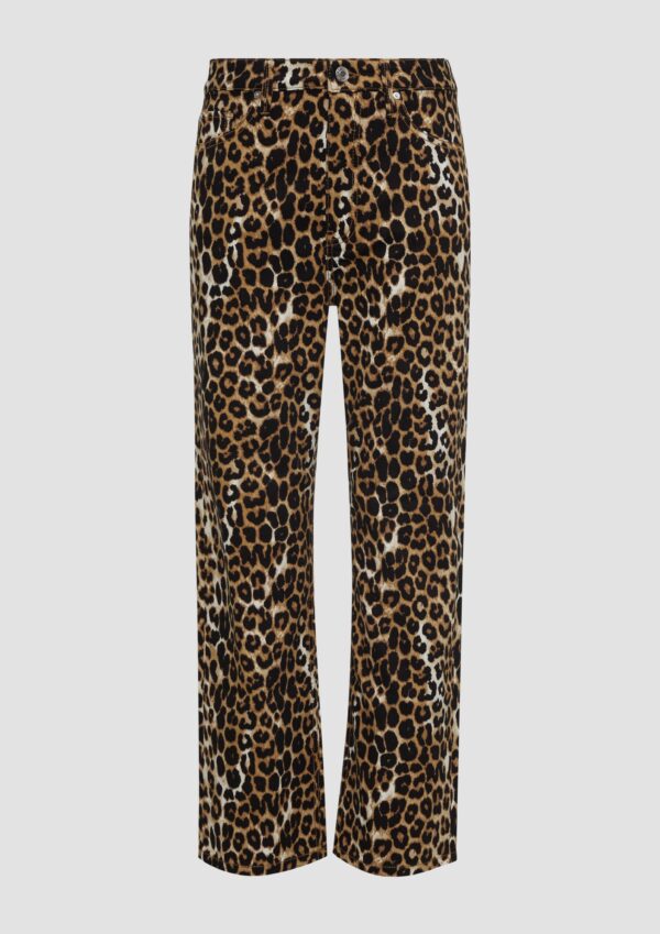 Crop Jeans Karolin im Leoprint