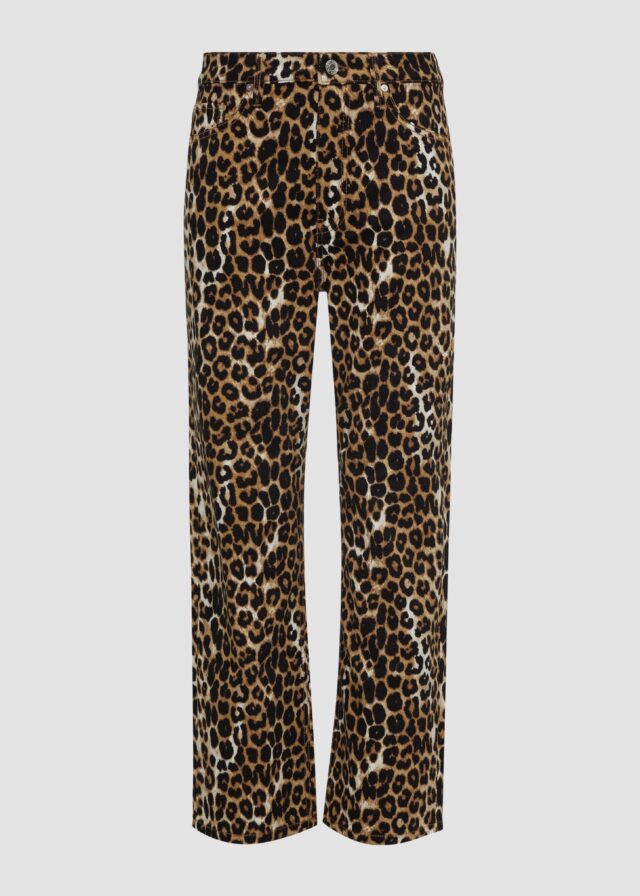 Crop Jeans Karolin im Leoprint