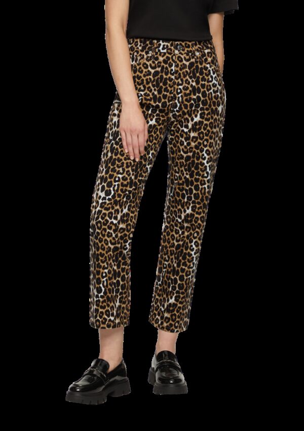 Crop Jeans Karolin im Leoprint