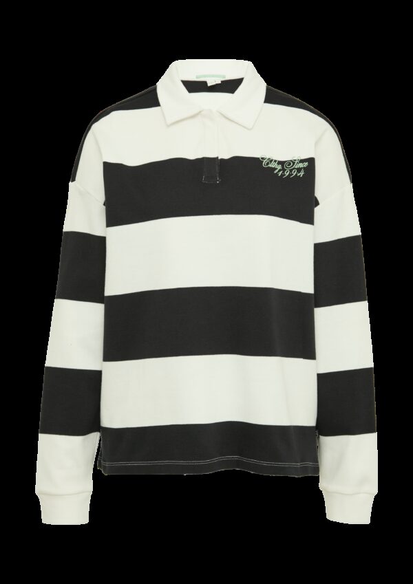 Poloshirt im Loose Fit mit Blockstreifen