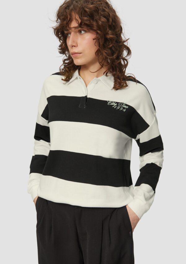 Poloshirt im Loose Fit mit Blockstreifen