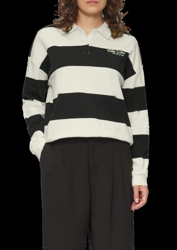 Poloshirt im Loose Fit mit Blockstreifen