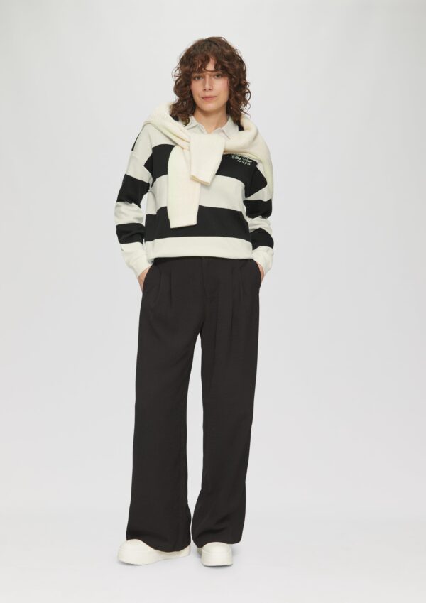 Poloshirt im Loose Fit mit Blockstreifen