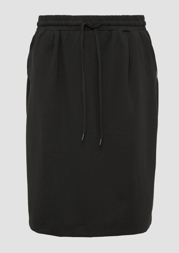 Rock aus elastischem Interlockjersey