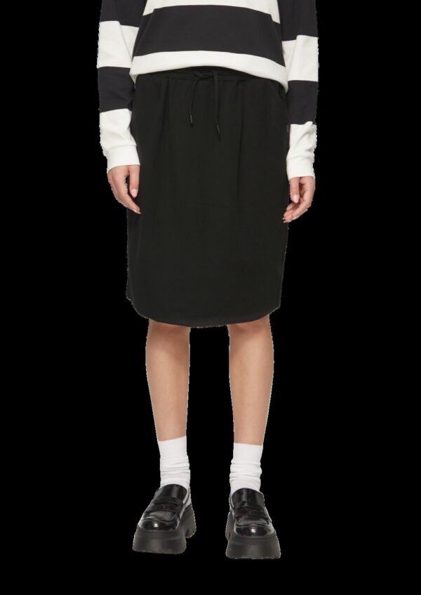 Rock aus elastischem Interlockjersey