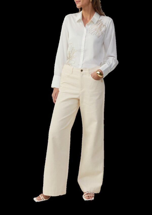 Jeans Suri / Regular Fit / High Rise / Wide Leg / Strukturmuster