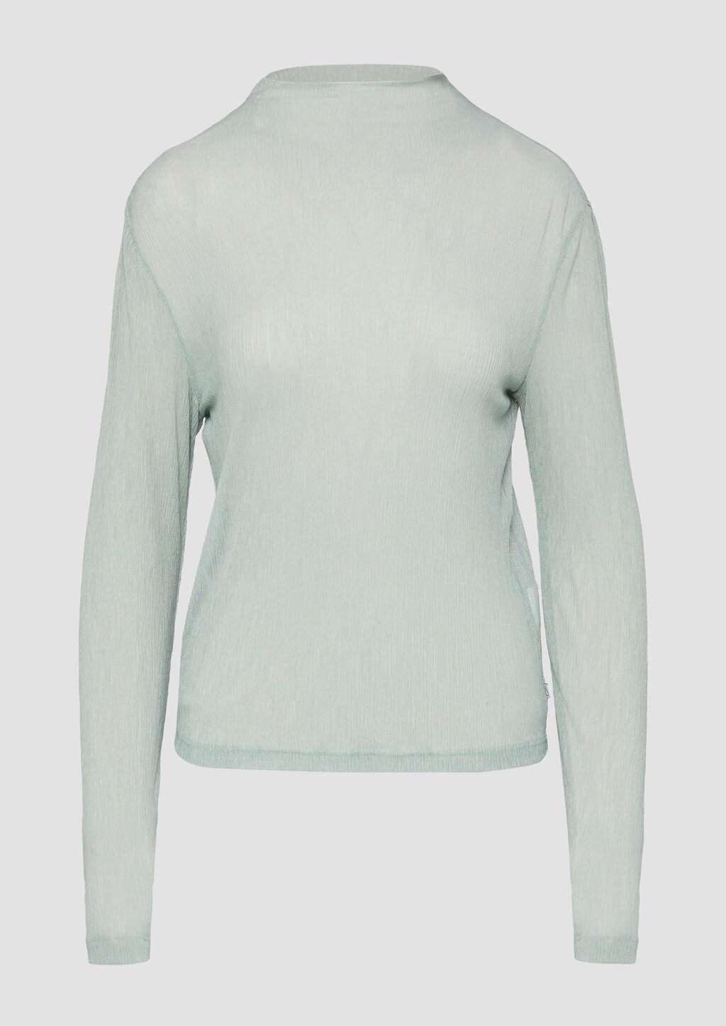 Meshshirt mit Stehkragen