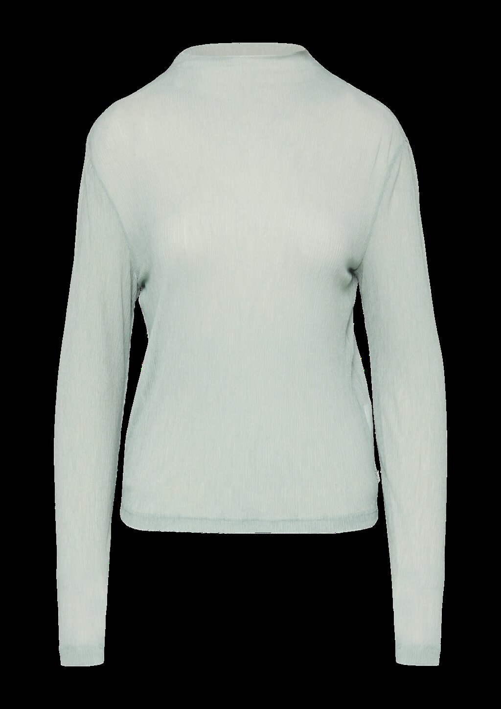 Meshshirt mit Stehkragen