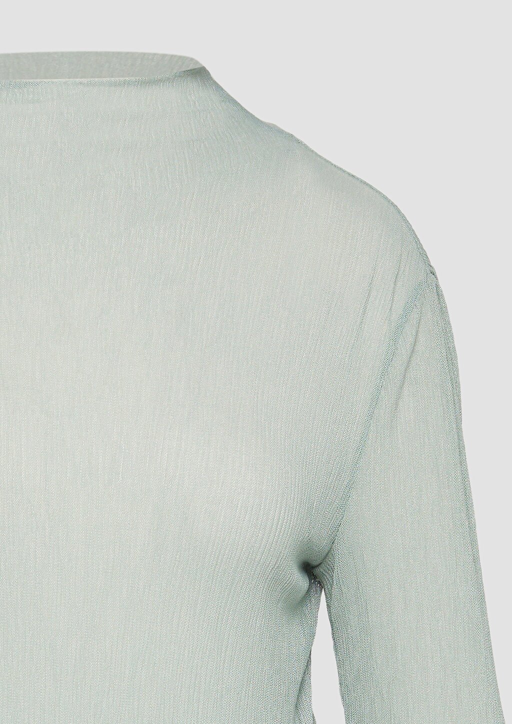 Meshshirt mit Stehkragen