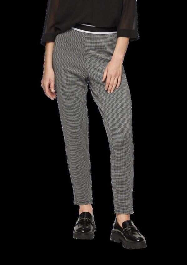 Komfortable Leggings mit Hahnentrittmuster