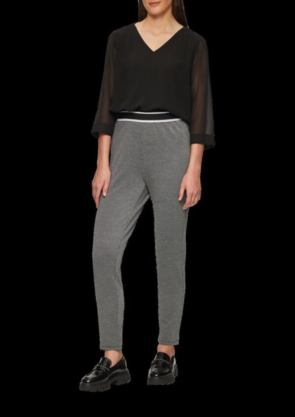 Komfortable Leggings mit Hahnentrittmuster