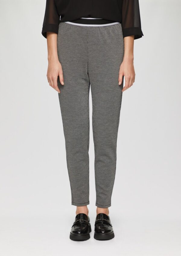 Komfortable Leggings mit Hahnentrittmuster