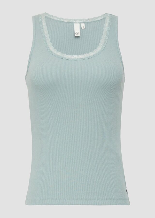 Ripptop mit Spitze am Ausschitt