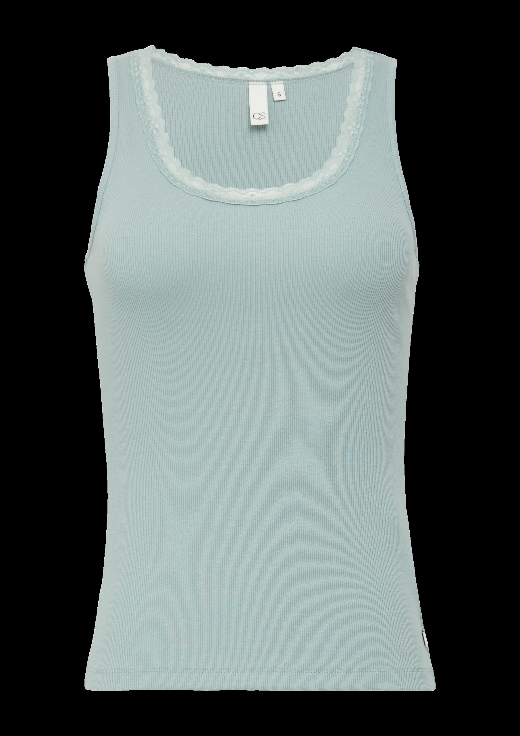 Ripptop mit Spitze am Ausschitt