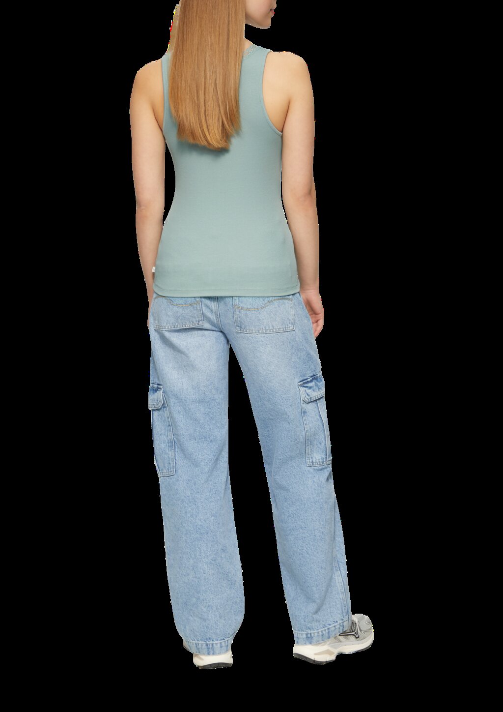 Ripptop mit Spitze am Ausschitt