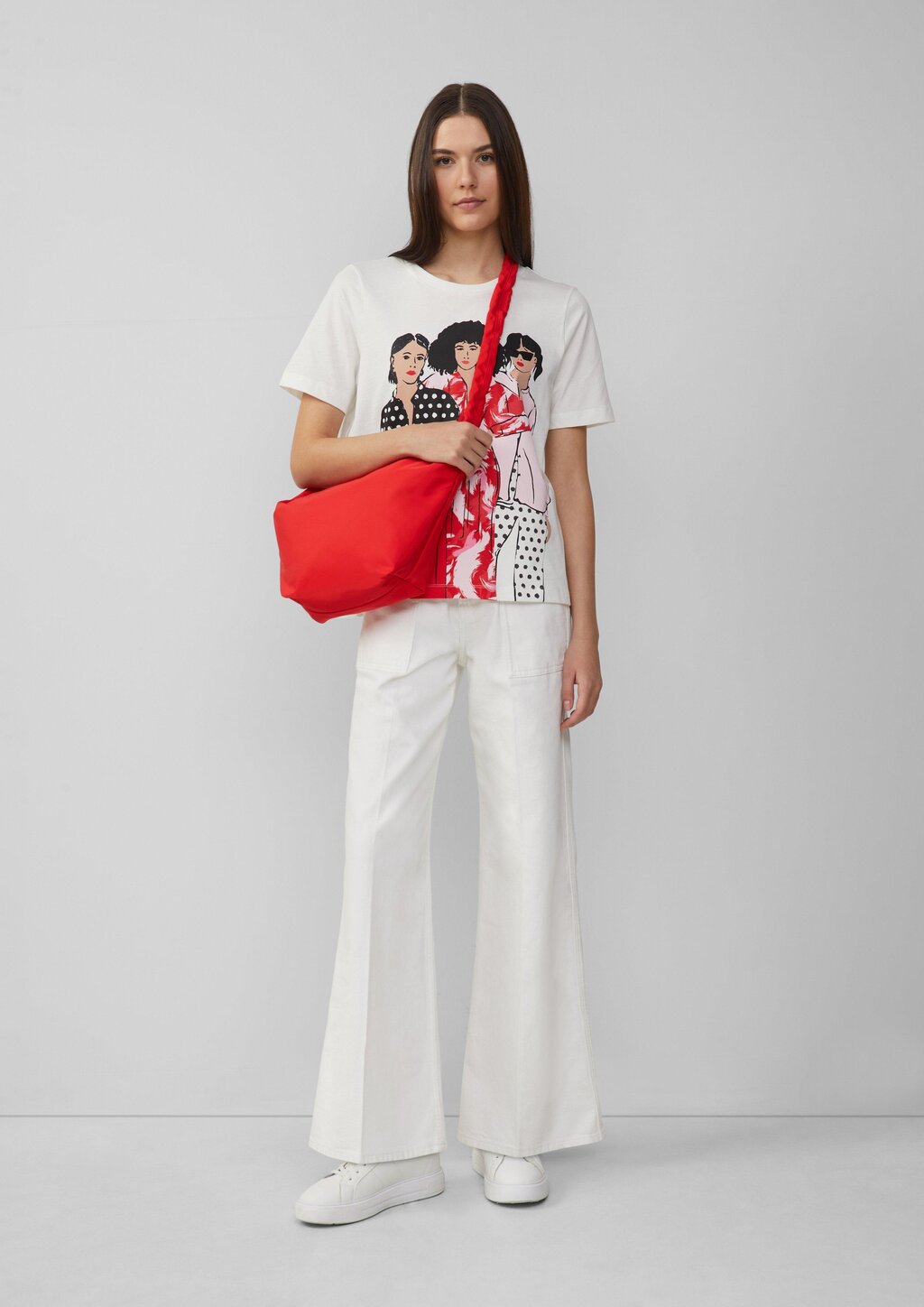 Crossbody-Bag mit gerafftem Schultergurt